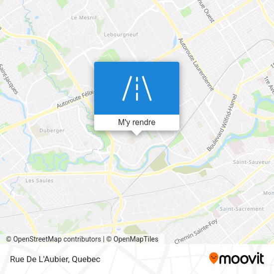Rue De L'Aubier plan