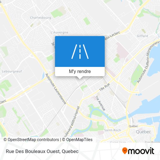 Rue Des Bouleaux Ouest plan