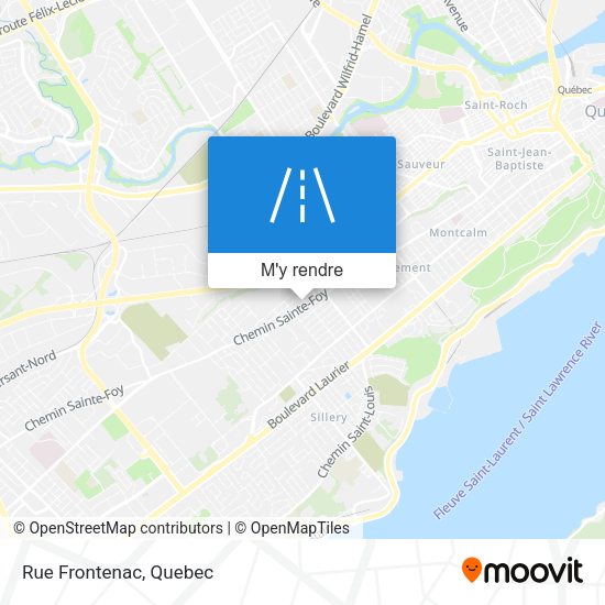 Rue Frontenac plan