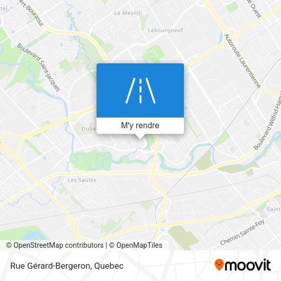 Rue Gérard-Bergeron plan