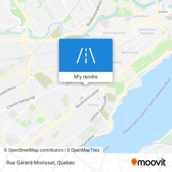 Rue Gérard-Morisset plan