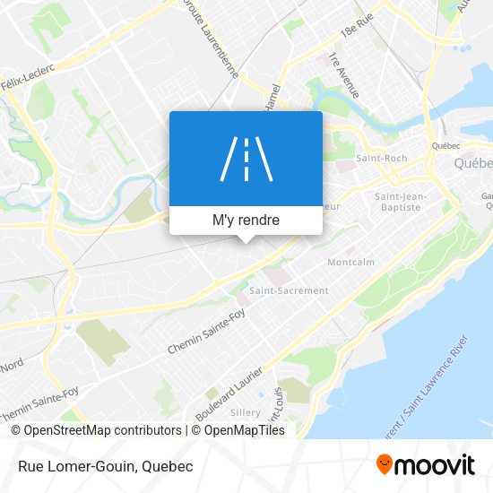 Rue Lomer-Gouin plan