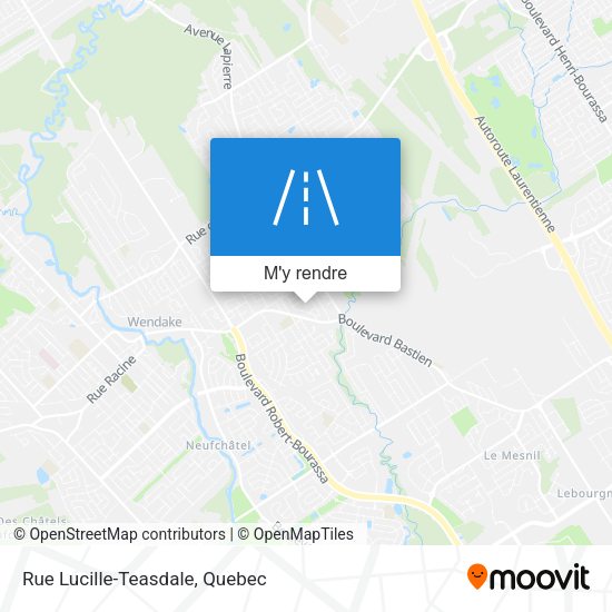 Rue Lucille-Teasdale plan