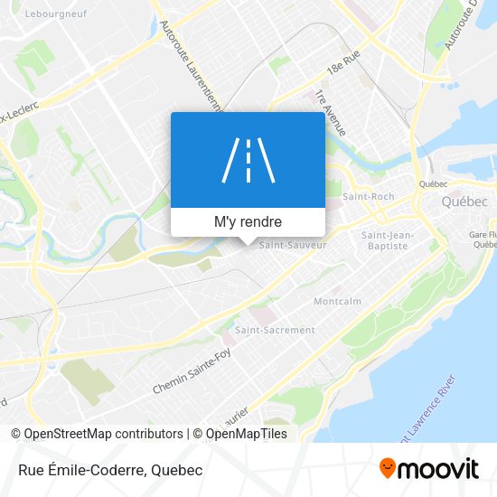 Rue Émile-Coderre plan