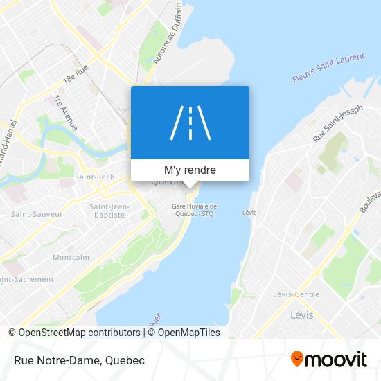 Rue Notre-Dame plan