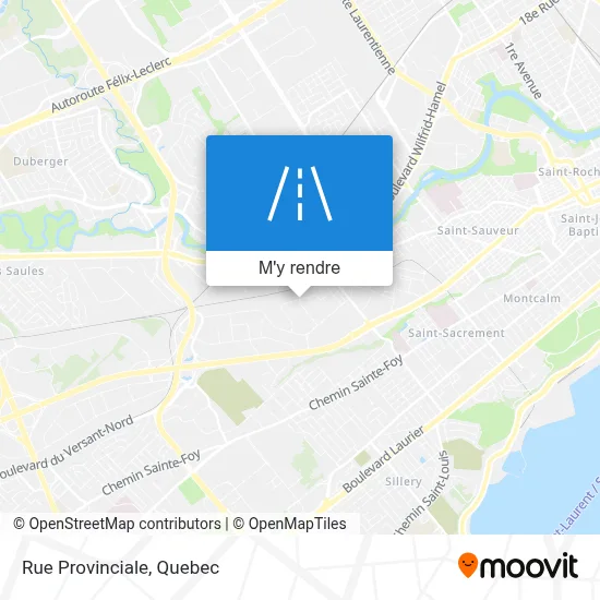 Rue Provinciale plan