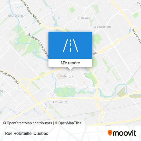 Rue Robitaille plan