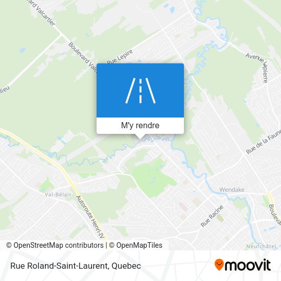 Rue Roland-Saint-Laurent plan
