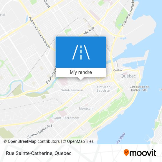 Rue Sainte-Catherine plan