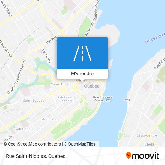 Rue Saint-Nicolas plan