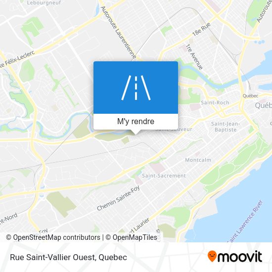 Rue Saint-Vallier Ouest plan