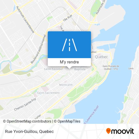 Rue Yvon-Guillou plan