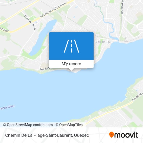 Chemin De La Plage-Saint-Laurent plan