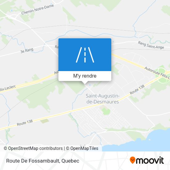 Route De Fossambault plan