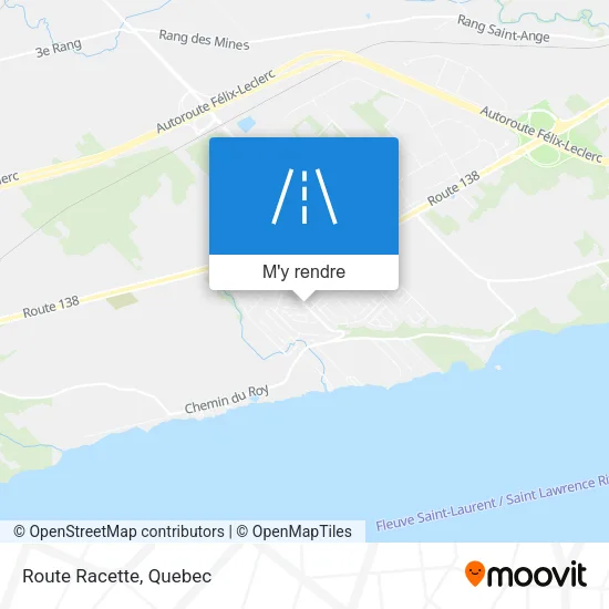Route Racette plan