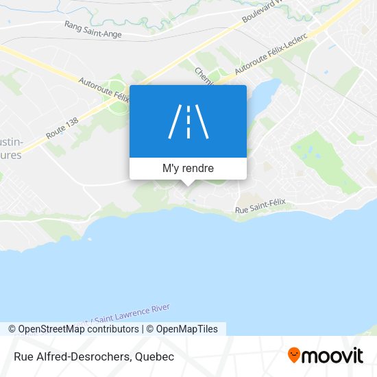 Rue Alfred-Desrochers plan
