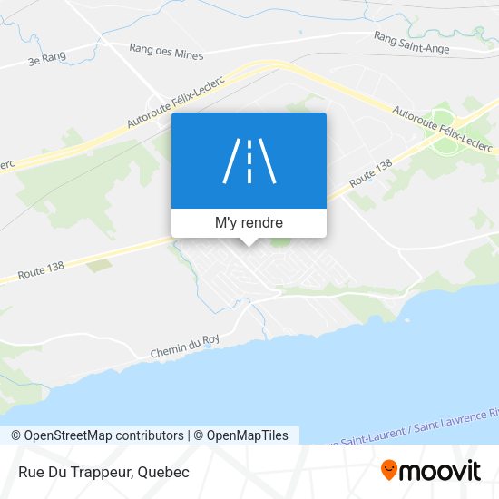Rue Du Trappeur plan