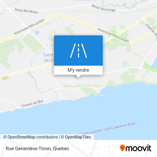 Rue Geneviève-Tinon plan