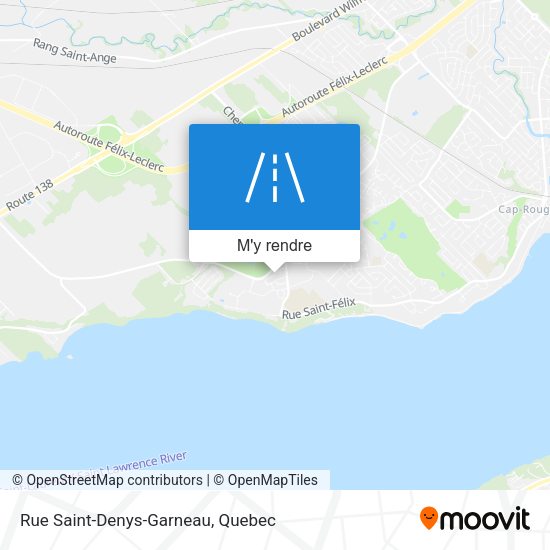 Rue Saint-Denys-Garneau plan