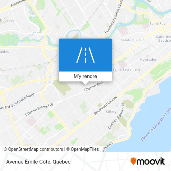 Avenue Émile-Côté plan