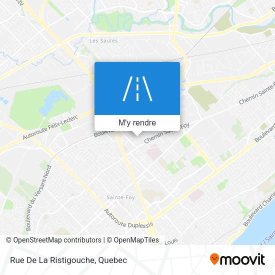 Rue De La Ristigouche plan