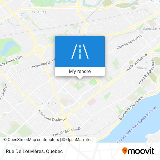 Rue De Louvières plan