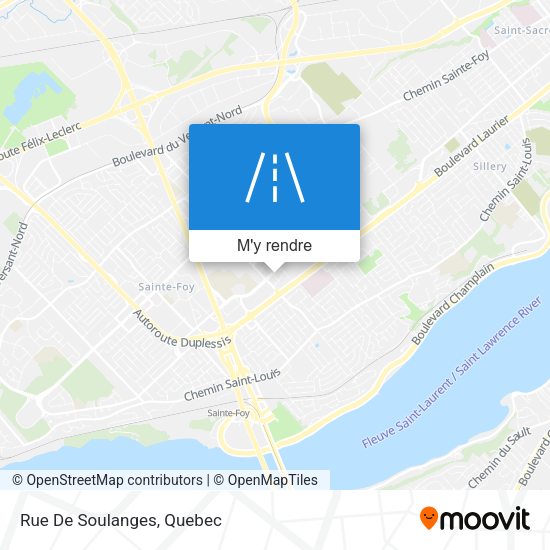 Rue De Soulanges plan