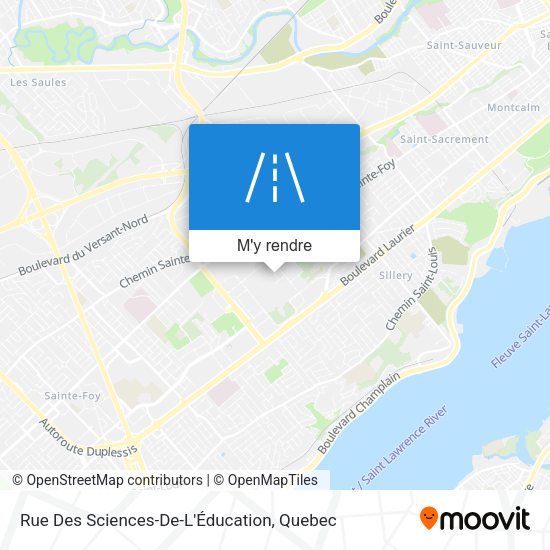 Rue Des Sciences-De-L'Éducation plan