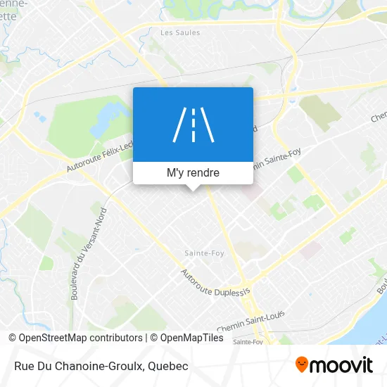 Rue Du Chanoine-Groulx plan