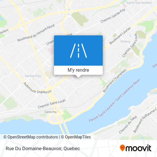 Rue Du Domaine-Beauvoir plan