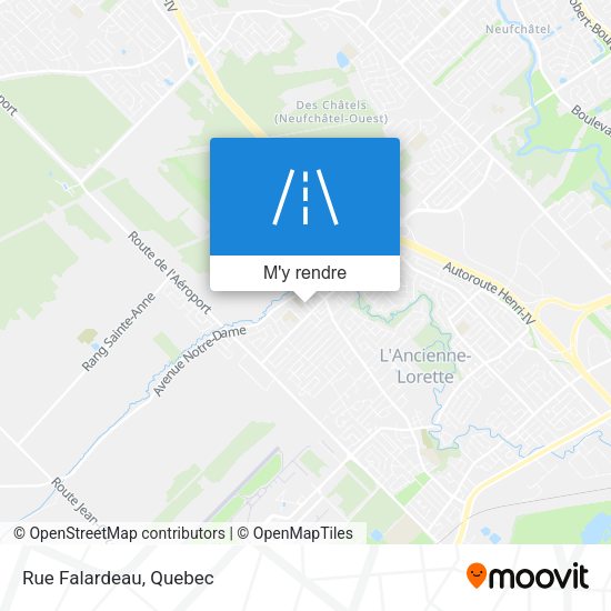 Rue Falardeau plan