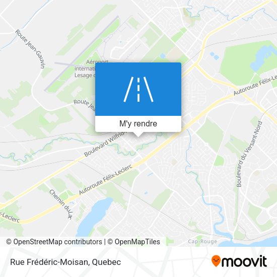 Rue Frédéric-Moisan plan