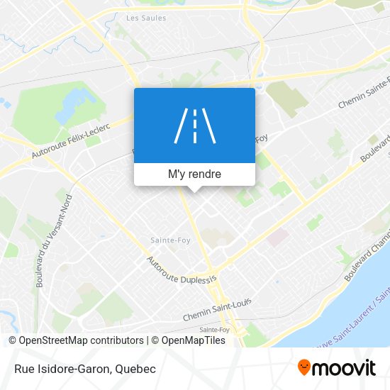 Rue Isidore-Garon plan