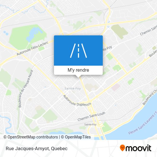 Rue Jacques-Amyot plan