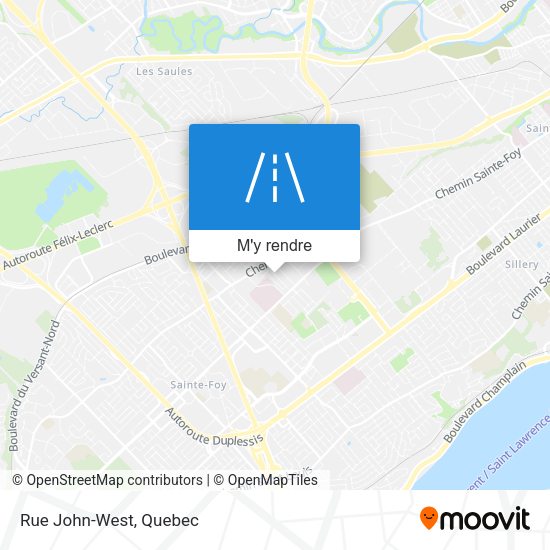 Rue John-West plan