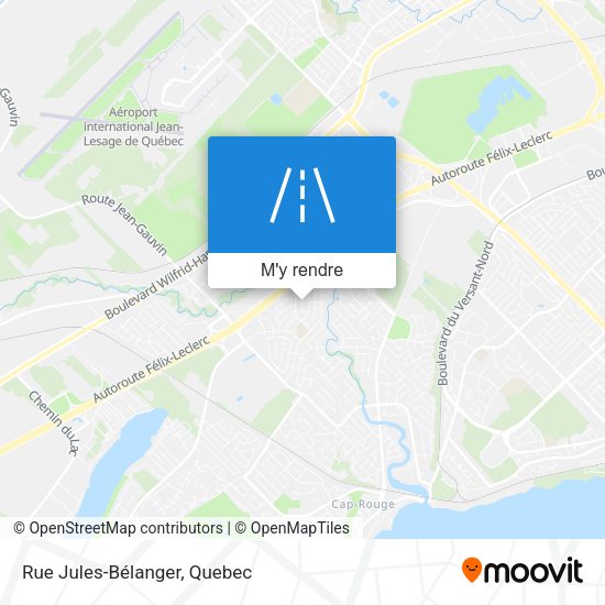 Rue Jules-Bélanger plan