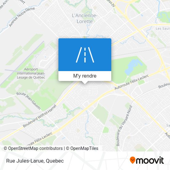 Rue Jules-Larue plan