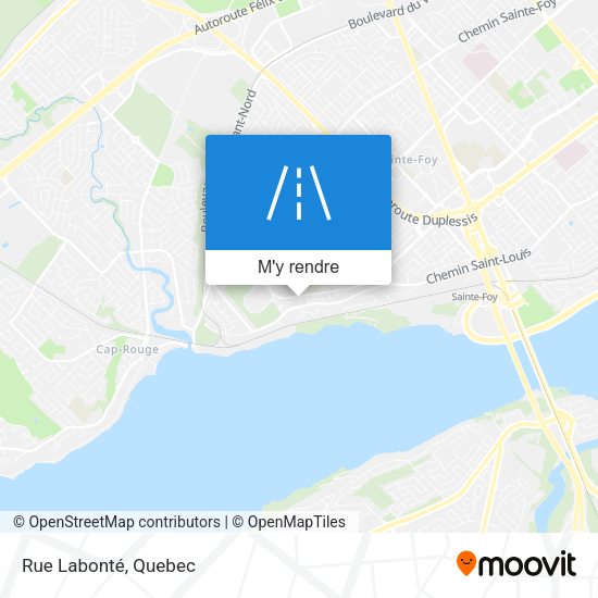 Rue Labonté plan