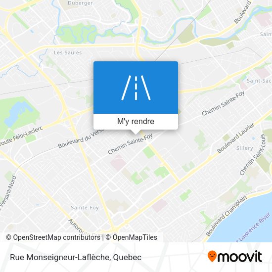 Rue Monseigneur-Laflèche plan