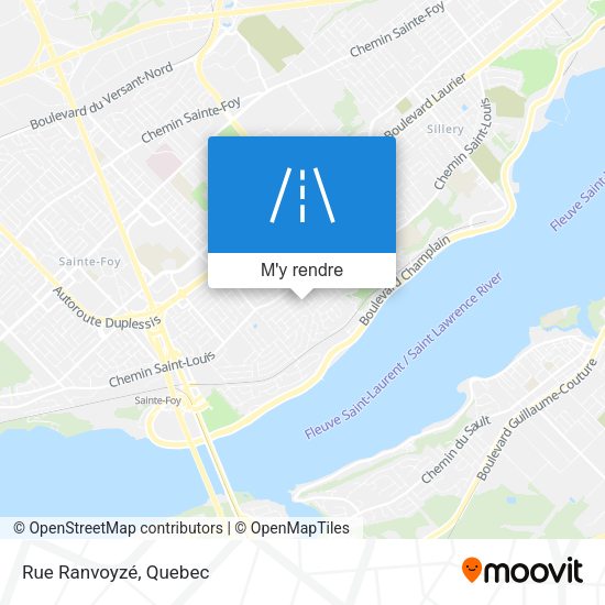 Rue Ranvoyzé plan