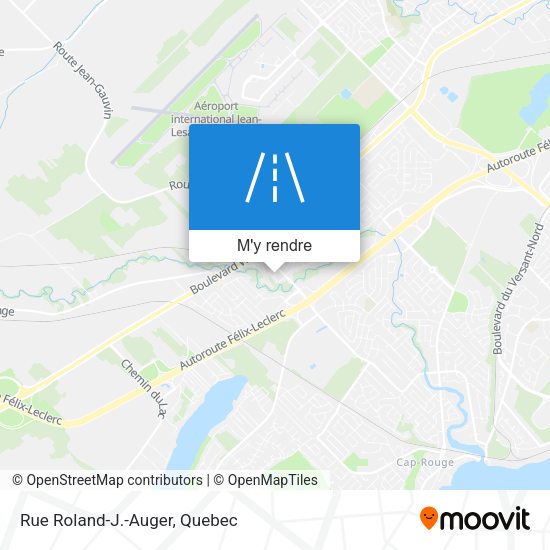 Rue Roland-J.-Auger plan
