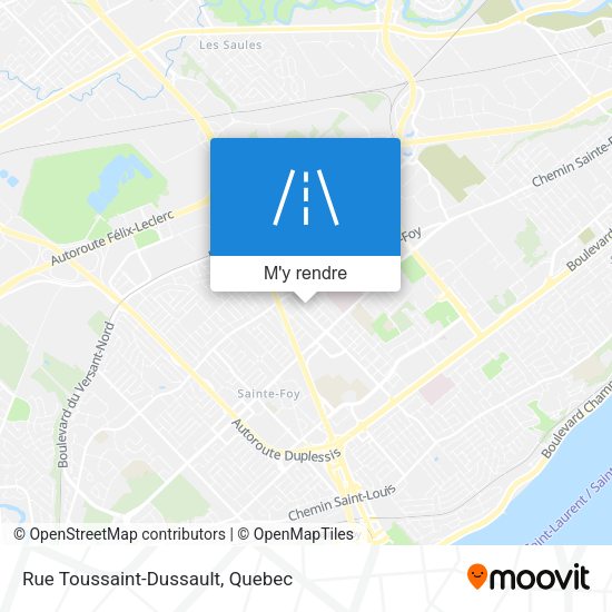 Rue Toussaint-Dussault plan