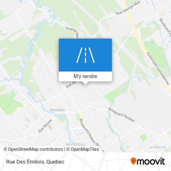 Rue Des Émilois plan