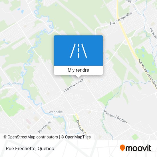 Rue Fréchette plan