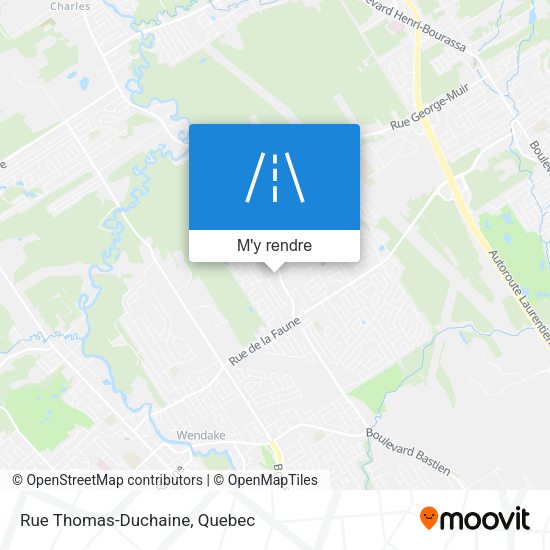 Rue Thomas-Duchaine plan