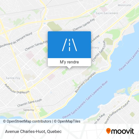 Avenue Charles-Huot plan