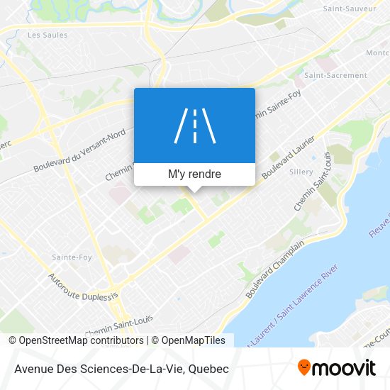 Avenue Des Sciences-De-La-Vie plan