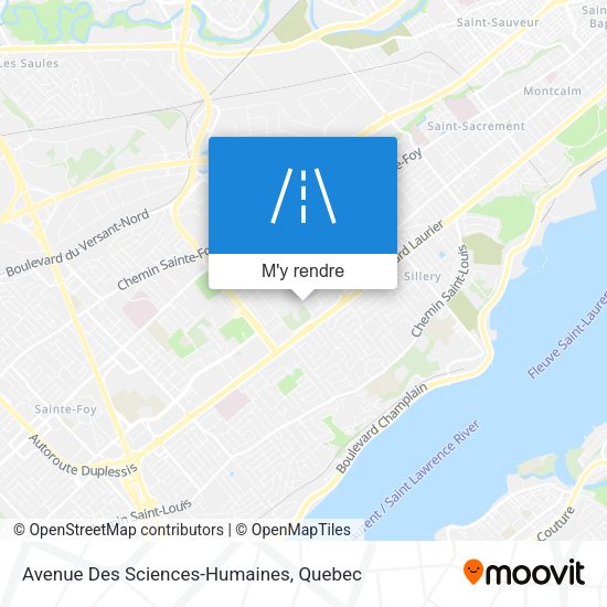 Avenue Des Sciences-Humaines plan