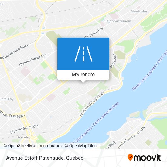 Avenue Esioff-Patenaude plan