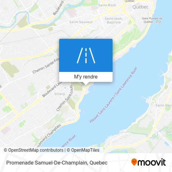 Promenade Samuel-De-Champlain plan